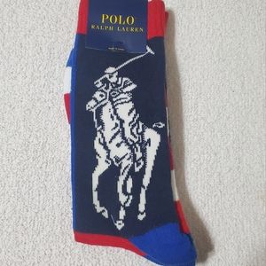 Polo Ralph Lauren patriotic player big pony Stars & Stripes American flag socks